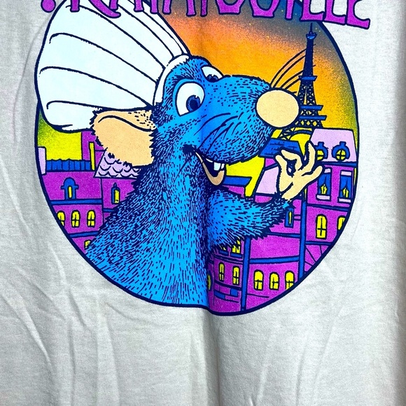 Y2K 90s new look #La Ratatouille Graphic T-Shirt M Pixar - Picture 4 of 8